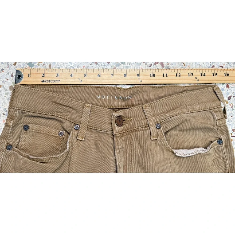 Mott & Bow Slim Men's Brown 5 Pocket Denim Jeans Size 31x32